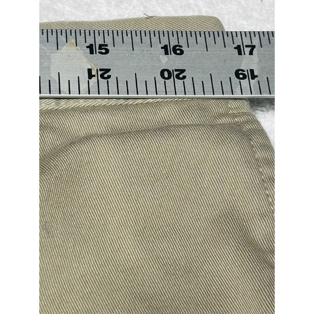 Polo Ralph Lauren Preston Pants Mens 34x29 Khaki 100% Cotton.   SEE PHOTOS